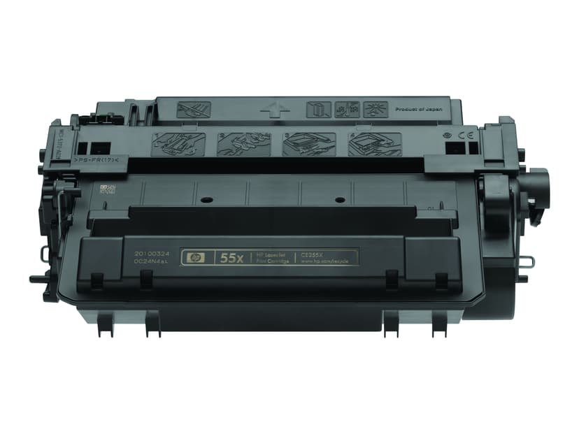 HP Toner Svart 55X 12.5K - CE255XD 2-Pack