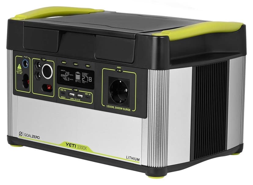 Goal Zero Yeti 1000X Portable Power Station Hopea, Musta