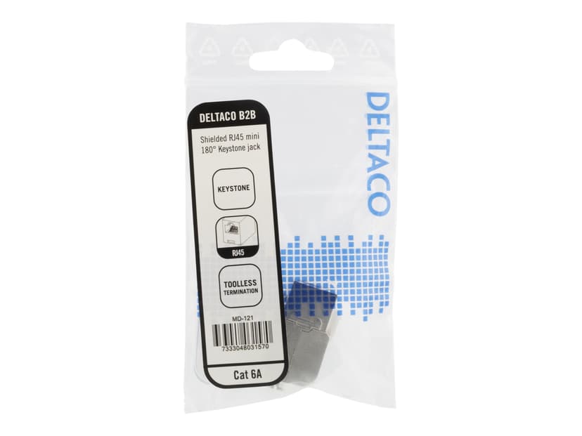 Deltaco Keystone RJ45 LSA CAT6A FTP Verktygsfri