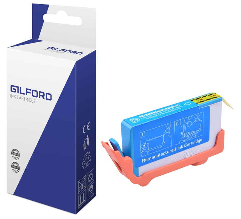 Gilford Blekk Cyan No. 903XL - OfficeJet 6960/6970/6974