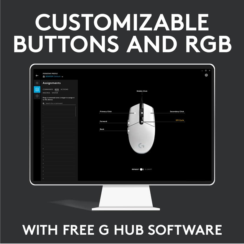 Logitech Gaming G203 LIGHTSYNC USB Type-A