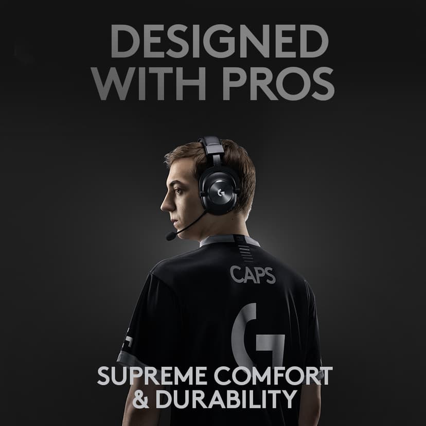 Logitech Pro X Wireless Gaming Headset Black Svart