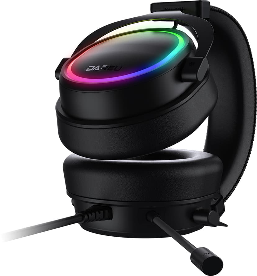 Voxicon GR8-G24 RGB Gamingheadsett Surround Stereo USB-A Svart