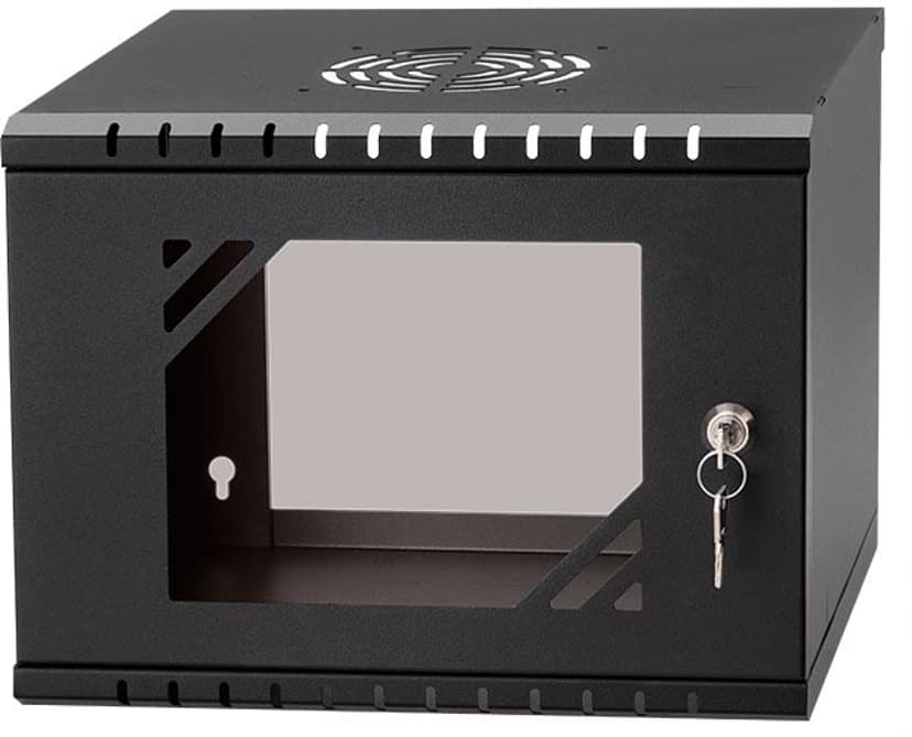 Direktronik Väggrack 10" 4U Glasdörr