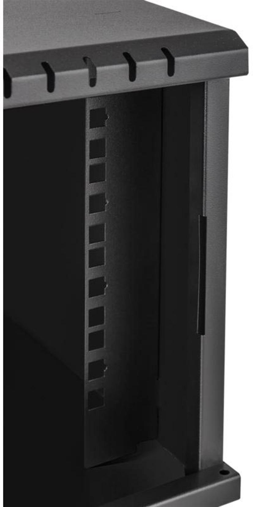 Direktronik Väggrack 10" 4U Glasdörr