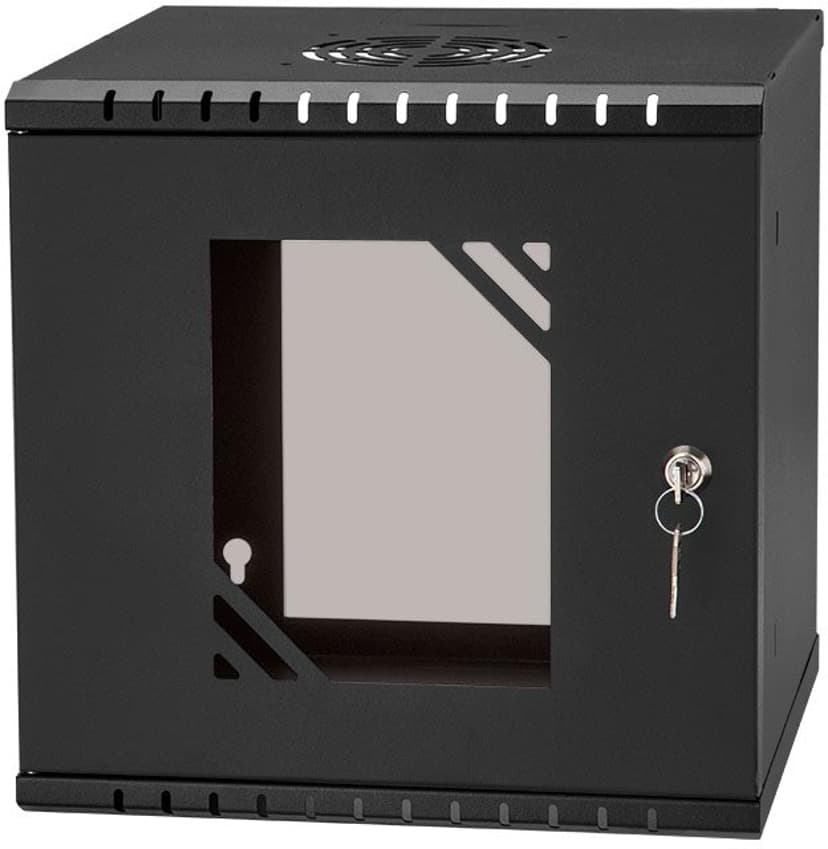 Direktronik Väggrack 10" 6U Glasdörr