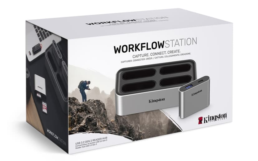Kingston Workflow Station HUB USB 3.2 Gen 2 (3.1 Gen 2) Type-C USB 3.2 Gen 2 (3.1 Gen 2) Type-C