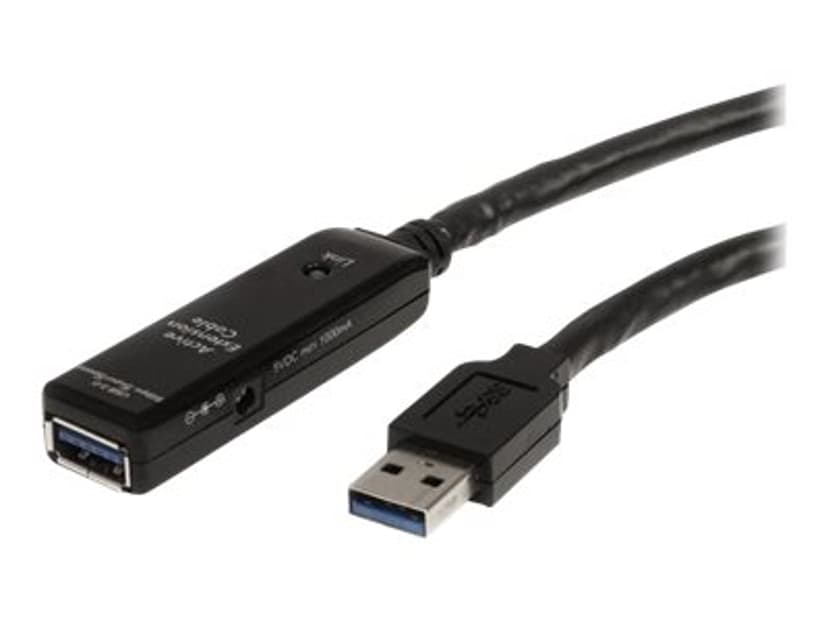 Startech 3m USB 3.0 Active Extension Cable 3m USB A USB A Svart