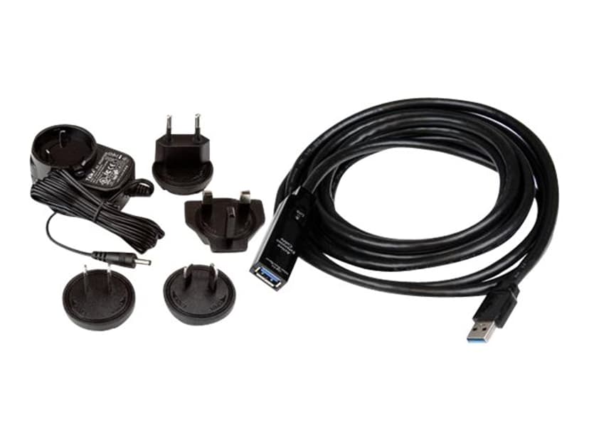 Startech 3m USB 3.0 Active Extension Cable 3m USB-A USB-A Musta