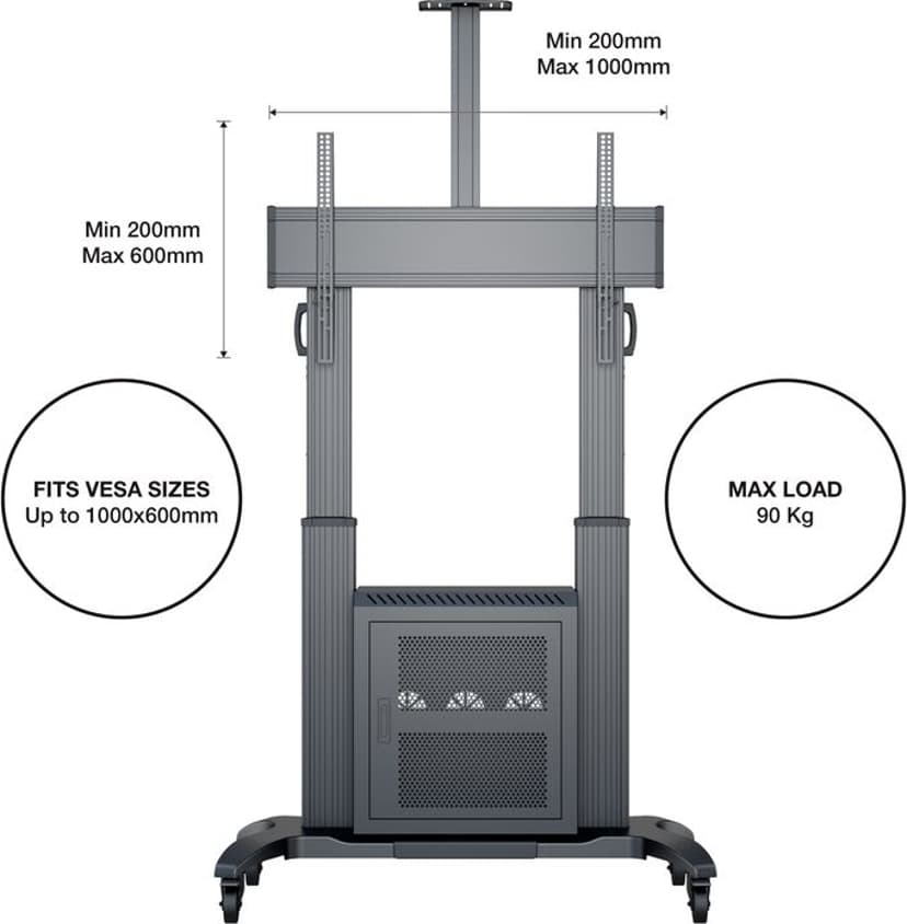 Multibrackets M Public Floorstand Dual Pillar 180 HD 60"-100
