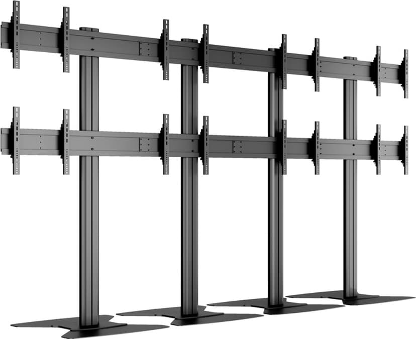 Multibrackets m Public Video Wall Std 8-Screen 40-55'' Black