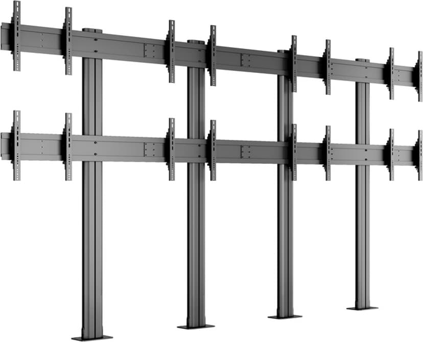 Multibrackets m Public Video Wall Std 8-Screen 40-55'' Black