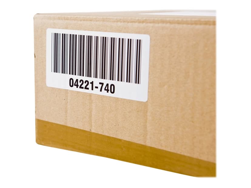 Brother Etikett Papper 29x62mm Svart/Vit