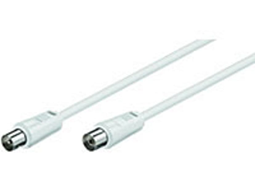 Microconnect Antenna cable Koaksiaalinen Koaksial 2.5m Valkoinen