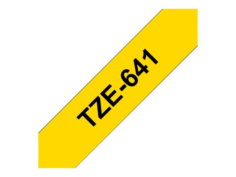 Brother Tape 18mm TZe-641 Svart/Gul