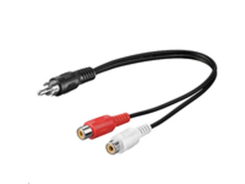 Microconnect Audiojaotin 0.2m RCA 2 x RCA