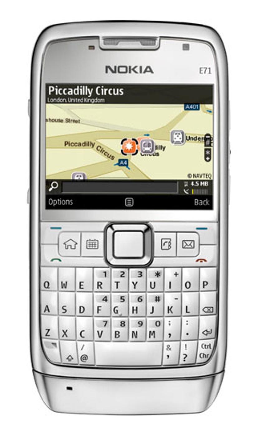 Nokia E71 White Steel