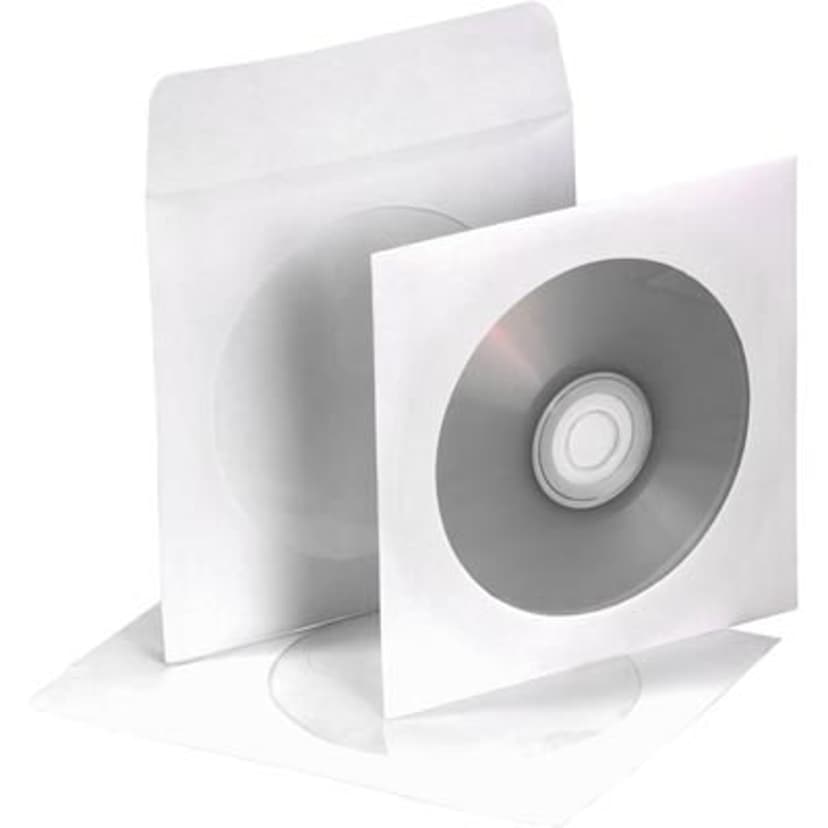 Deltaco Paper Pocket For CD's 100-Pack