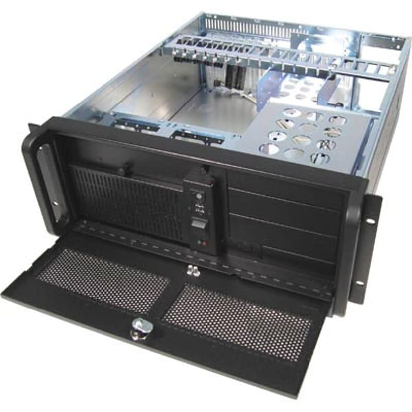 Chieftec PC-Chassi 19" 4U UNC-410B 2X500w Black