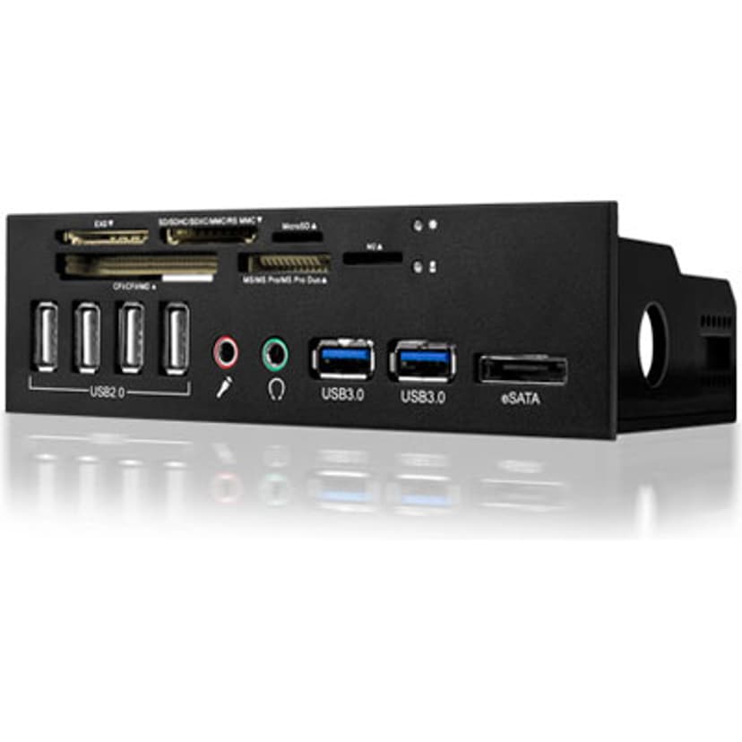 Raidsonic Icy Box 5.25" Frontpanel USB2-3.0/ESATA/Sound/Cardreader