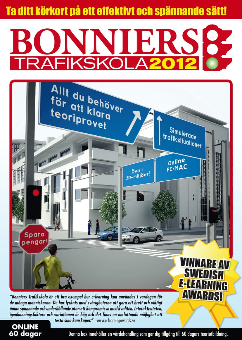 Bonnier Datamedia Bonniers Trafikskola 2012 PC