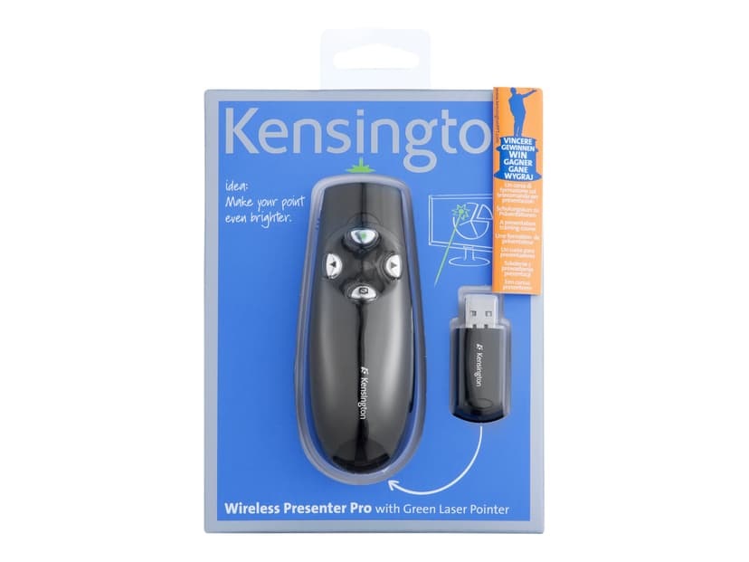 Kensington Wireless Presenter Pro with Green Laser Pointer