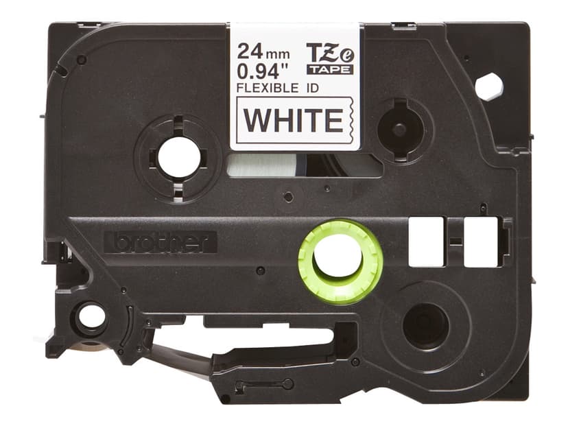 Brother Tape 24mm TZe-FX251 Zwart/Wit Flexibel