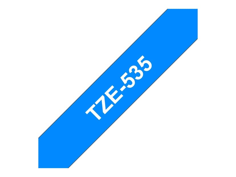 Brother Tape 12mm TZe-535 Wit/Blauw