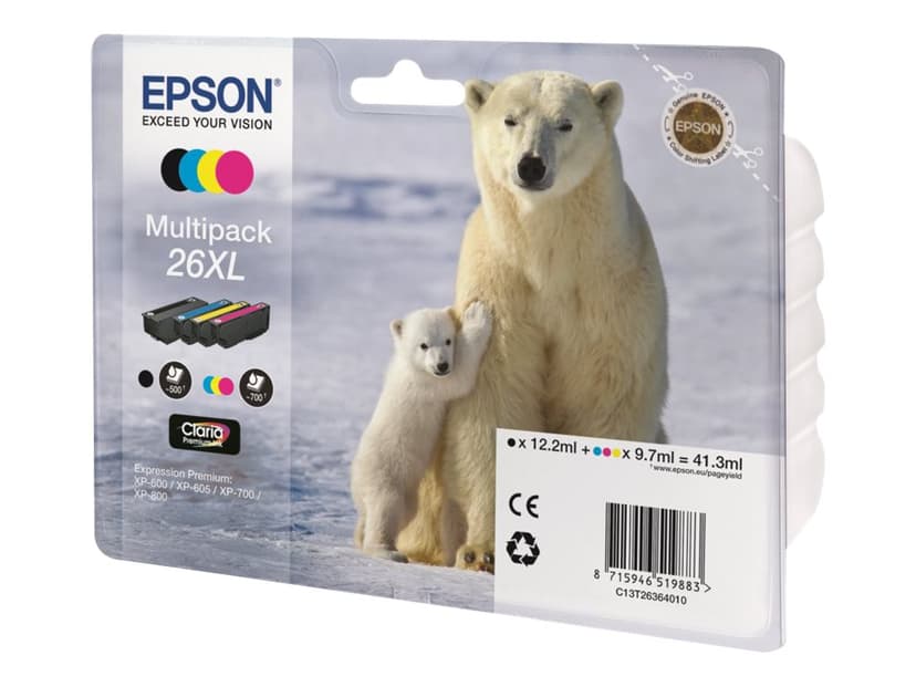 Epson Bläck Multipack 4-ColorS 26XL Claria Premium