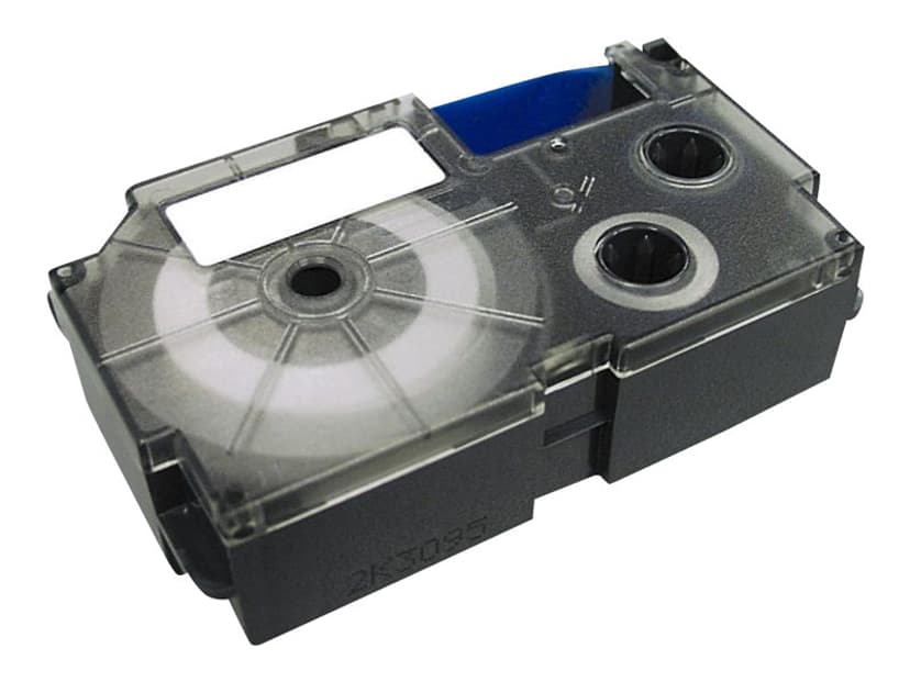Casio Tape XR-12WES 12mm Sort/Hvid