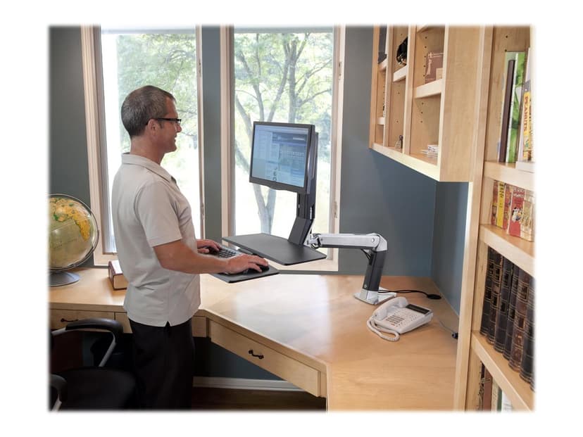 Ergotron WorkFit-A Single LD with Worksurface+