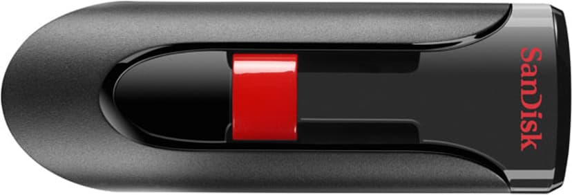 SanDisk Cruzer Glide 32GB USB-A Sort, Rød