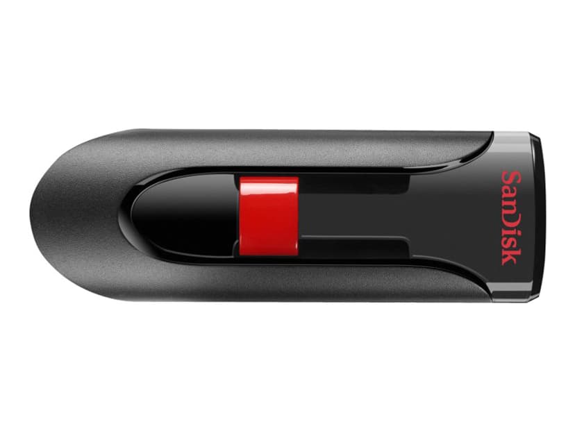 SanDisk Cruzer Glide 32GB USB-A Musta, Punainen