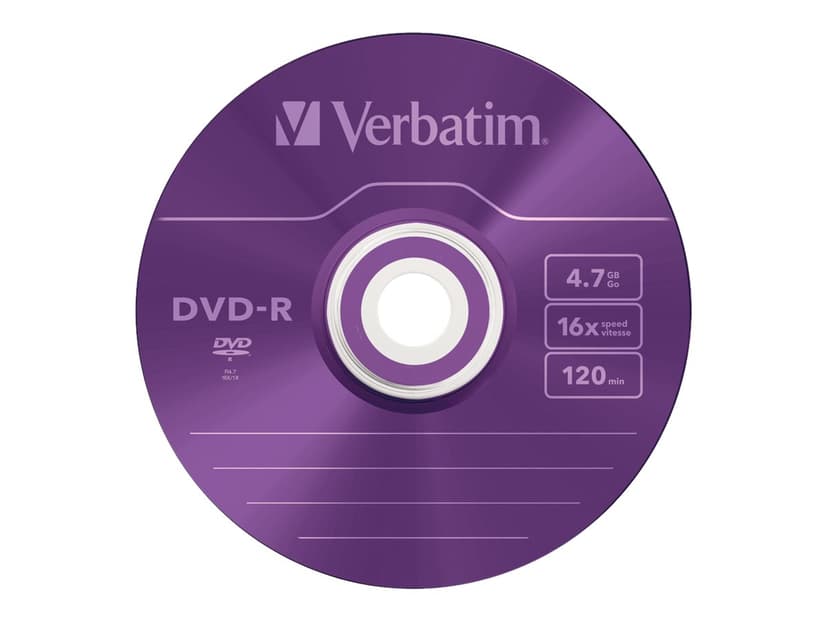 Verbatim Colours DVD-R 4.7GB 5pc(s)