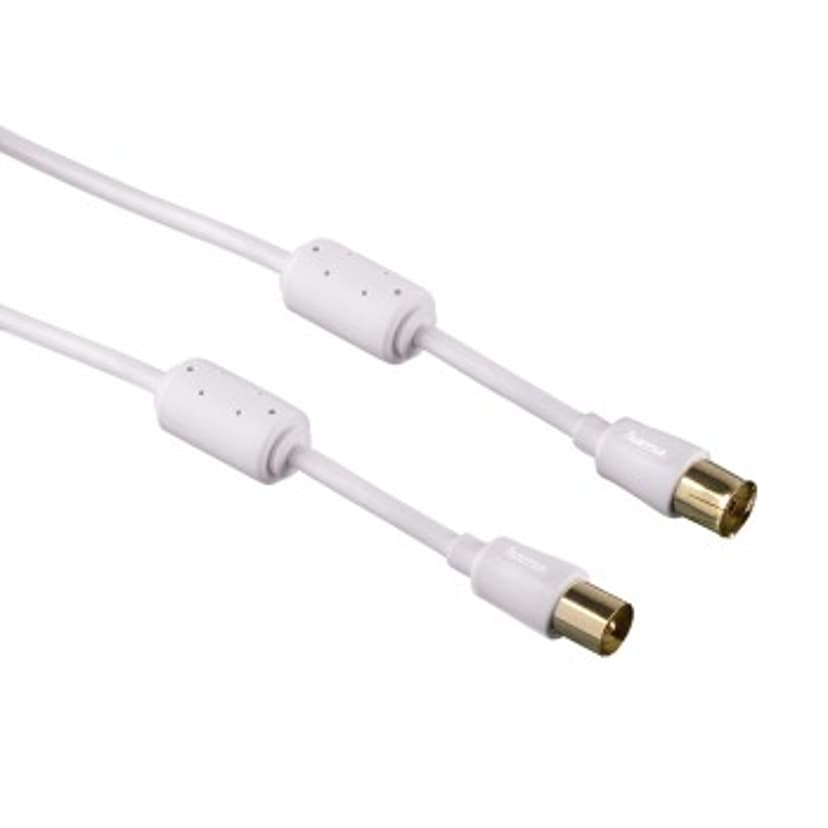 Hama ANTENNA CABLE 95DB THIN Koaksial Koaksial 3m Hvit