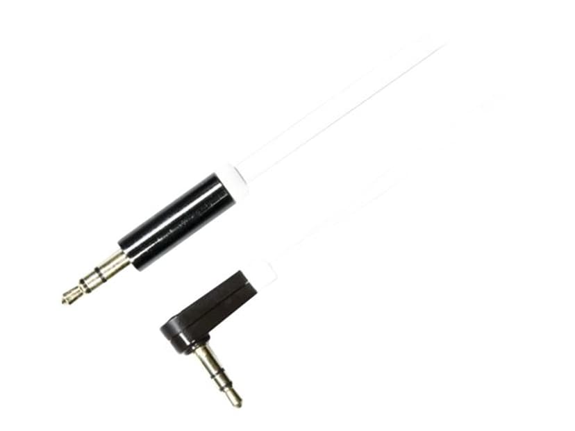 Deltaco AUDIO 3.5MM MALE - 3.5MM MALE ANGLED 1m 3.5mm 3,5mm