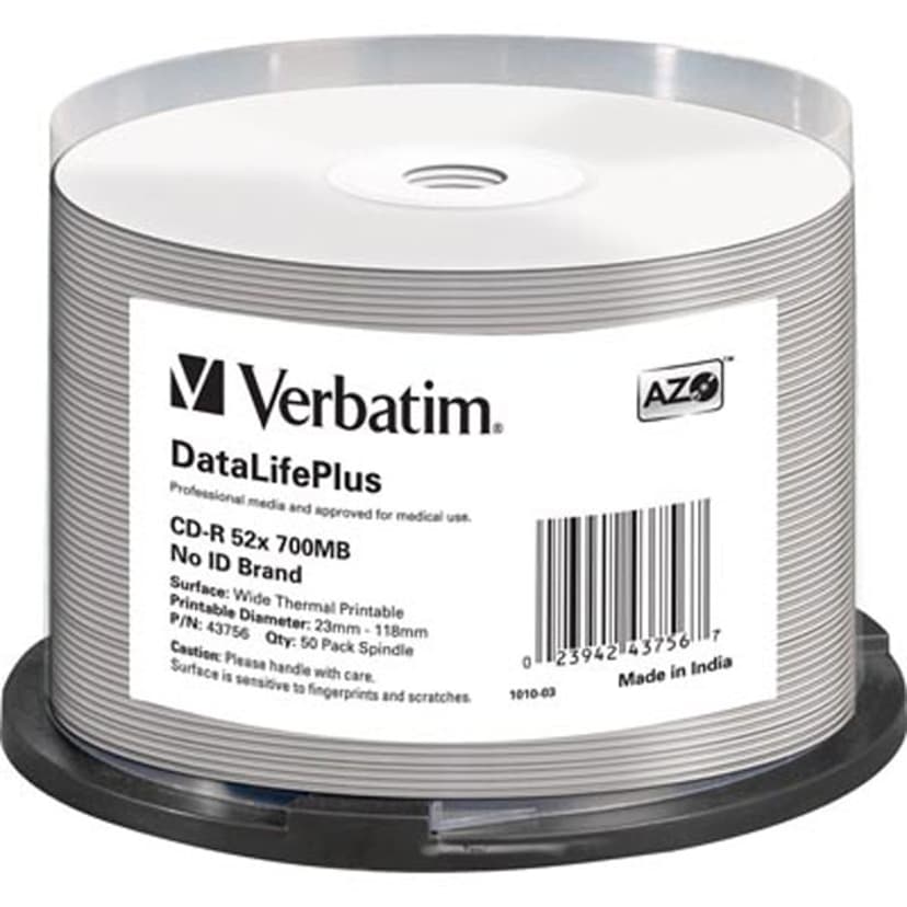 Verbatim DataLifePlus Professional CD-R 700MB 50pc(s)
