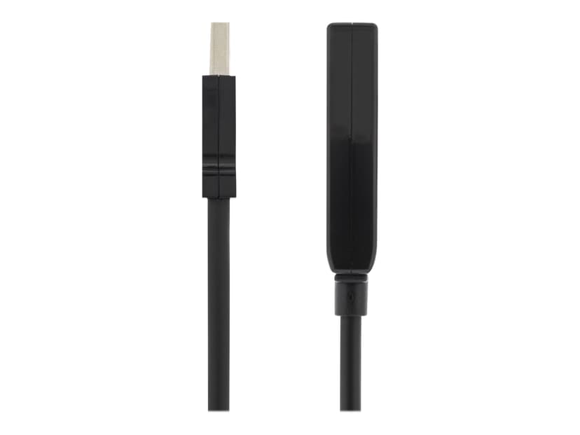 Deltaco USB2-Ex15m 15m USB-A USB-A Svart
