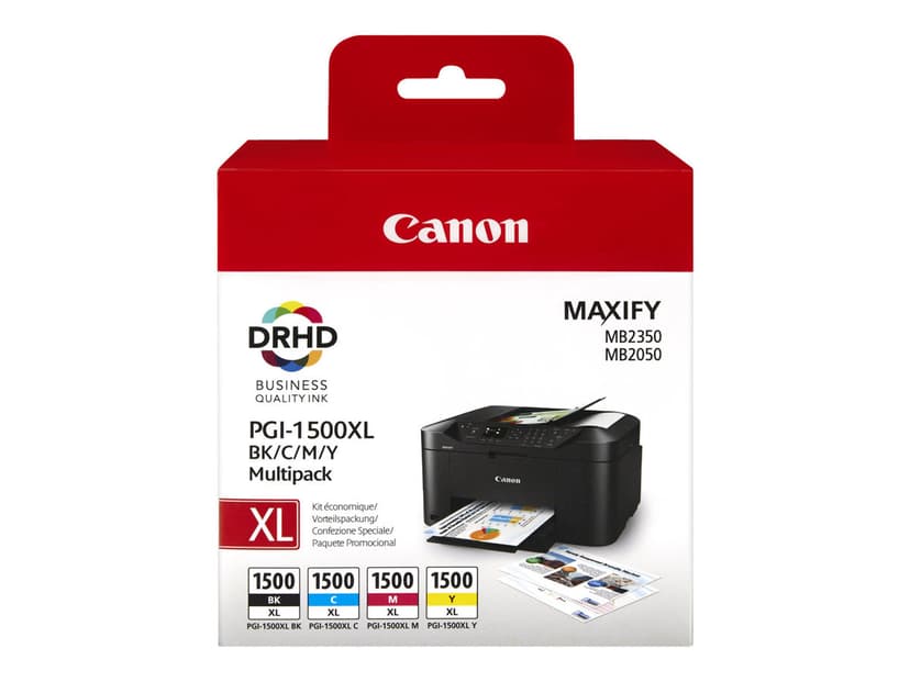 Canon Blæk Multipak PGI-1500XL BK/C/M/Y