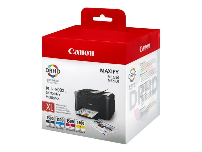 Canon Blæk Multipak PGI-1500XL BK/C/M/Y