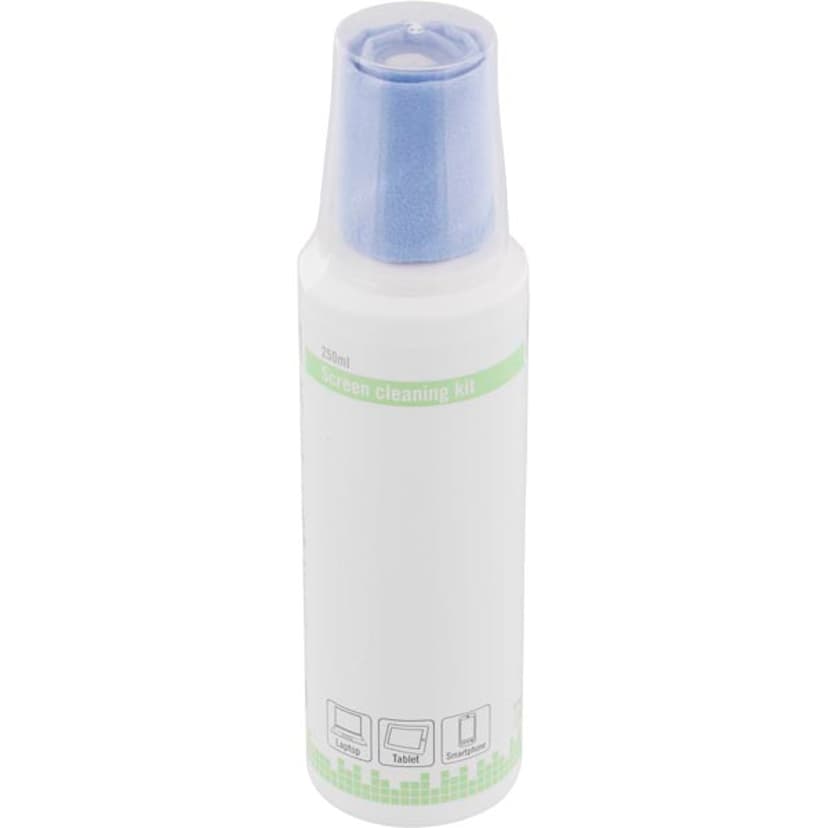 Deltaco Rengöring Kit Display, Micro Fiber Servett,  250ml