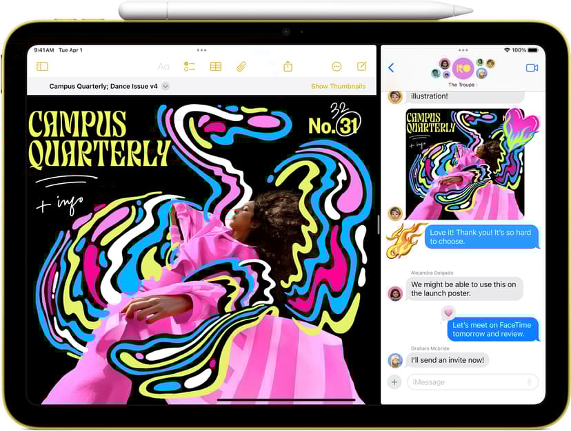 Apple iPad 11th gen (2025) Wi-Fi 11" 128GB Blå