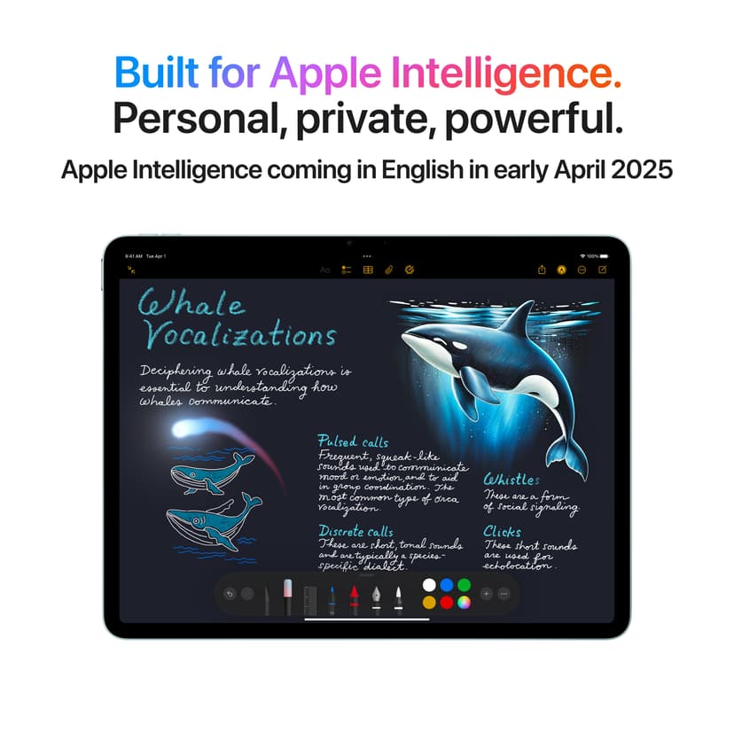 Apple iPad Air (2025) Wi-Fi 8GB 11" Apple M3 128GB Grå