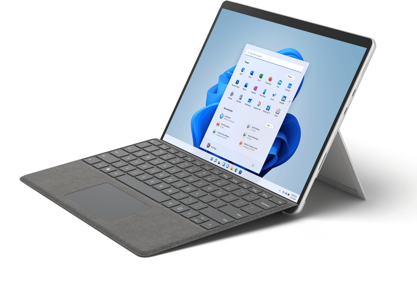 Microsoft Surface Pro 8 LTE/4G för företag 16GB 13" Core i7 256GB Platinum