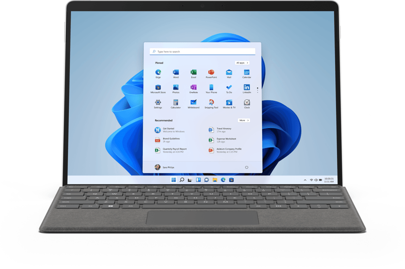 Microsoft Surface Pro 8 LTE/4G for bedrifter 8GB 13" Core i5 128GB Platina