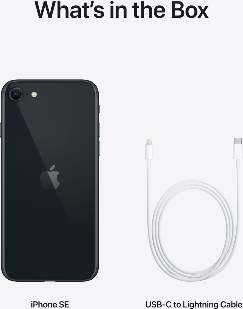 Apple iPhone SE (2022) 128GB Sort