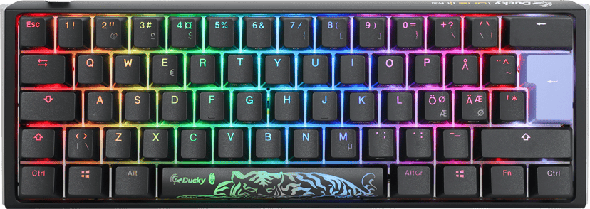 Ducky One 3 Mini 60% MX Red Kablet Cherry MX Red Nordisk