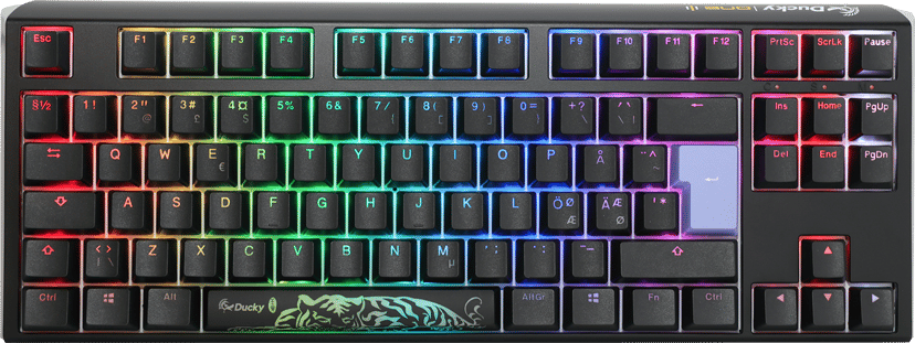 Ducky One 3 TKL MX Brown Kabel Cherry MX Brown Nordisk