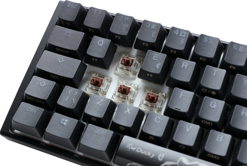 Ducky One 3 Mini 60% MX Red Kabel Cherry MX Red Nordisk