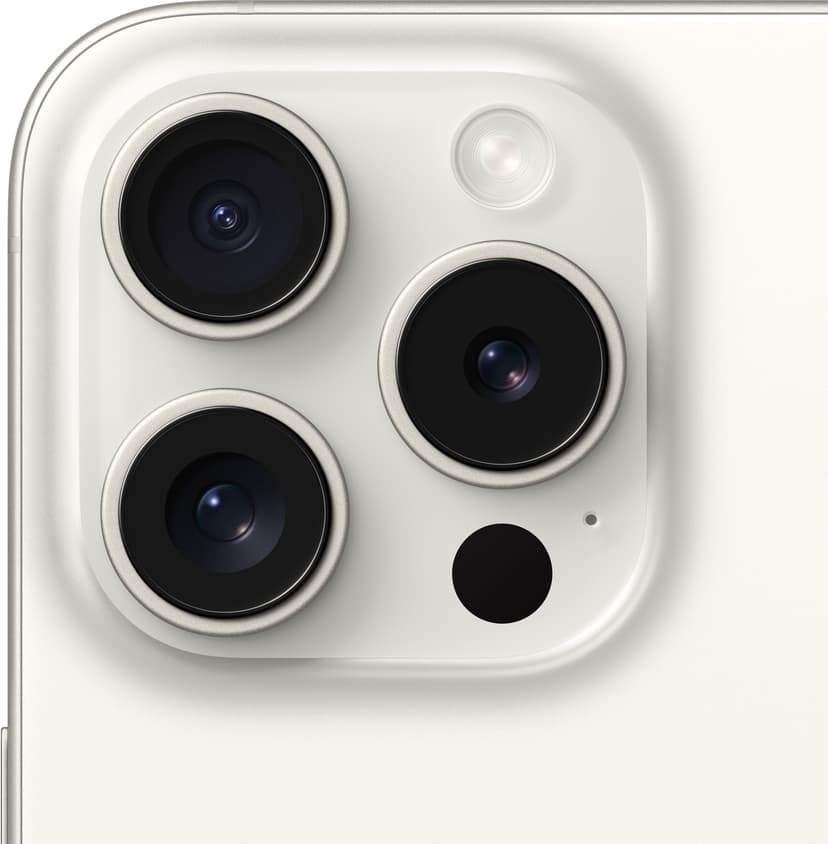 Apple iPhone 15 Pro 256GB Hvit, Titan (MTV43QN/A)